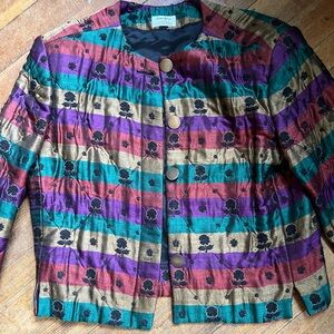 Vintage Neiman Marcus Quilted Jacket Size 6